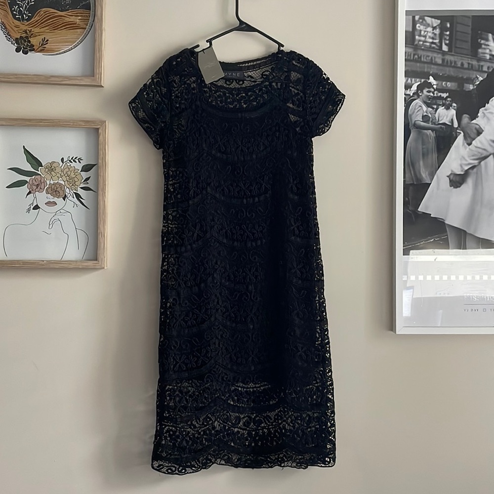 Anthropology Black Dress